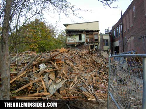Salem News building demolished