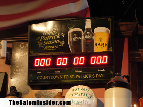 Drinking Guinness in Salem